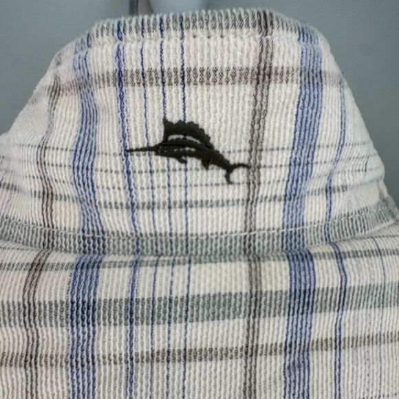 Tommy Bahama Rockland Coast Reversible Quilted Vest – XL Sand & Navy - Picture 5 of 13